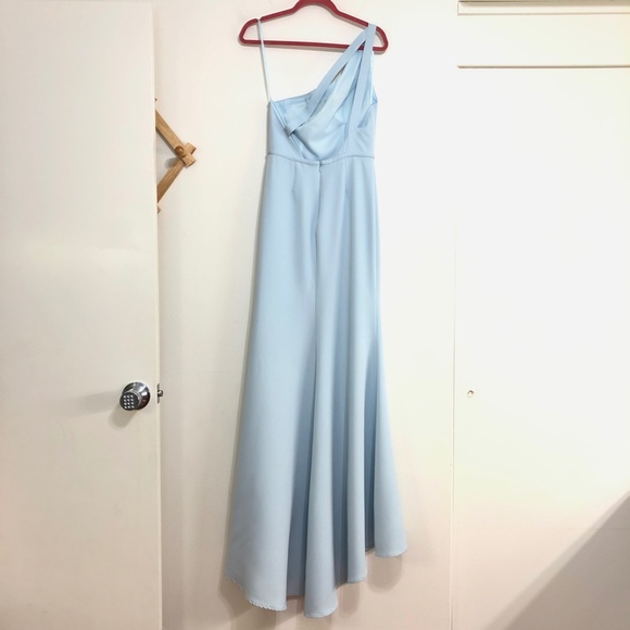 Mac Duggal Ieena 26266 One Shoulder Jersey Mermaid Gown - Picture 6 of 12